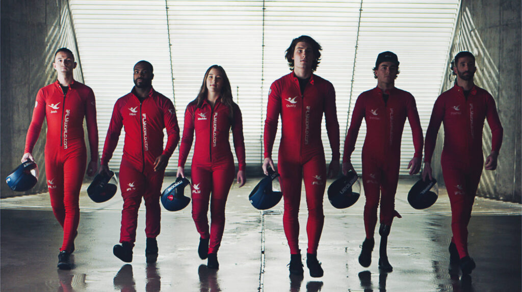 équipe moniteur certifié ifly lyon chute libre indoor vol en soufflerie