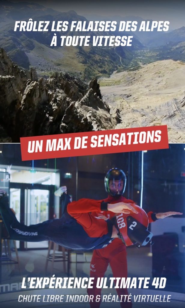 simulateur chute libre réalité virtuelle