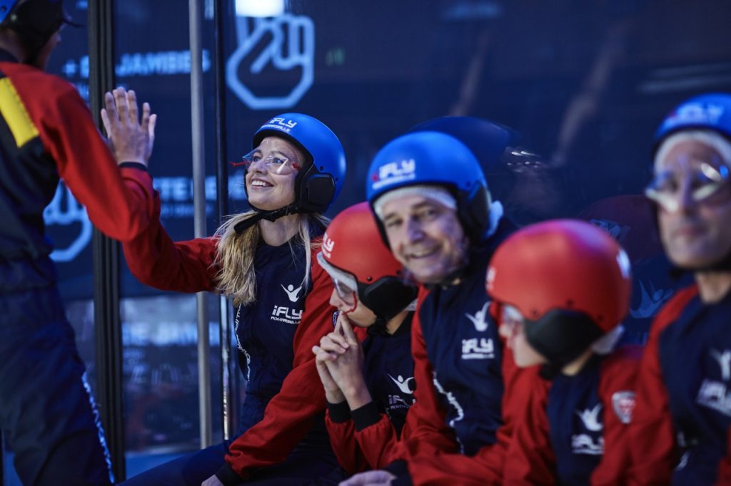 vol groupe chute libre indoor