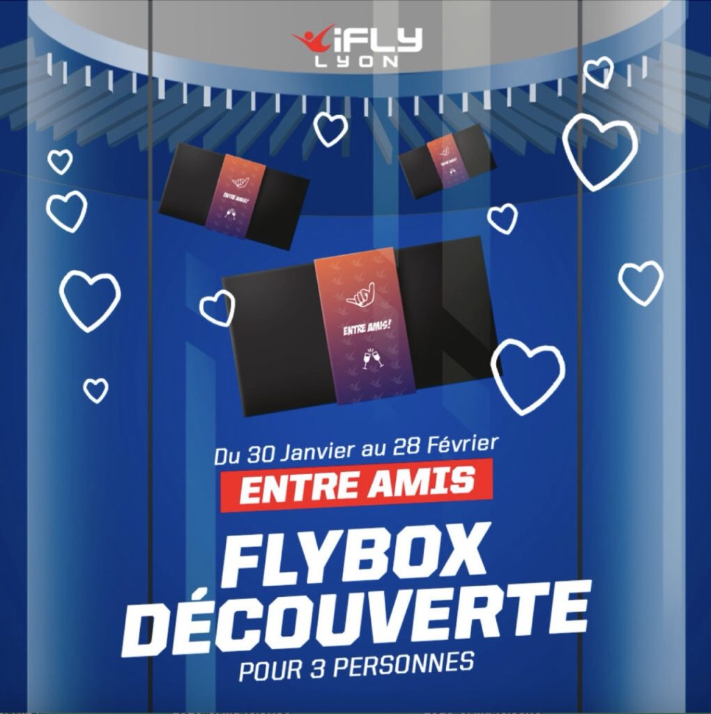 coffret cadeau découverte ifly lyon chute libre indoor vol en soufflerie