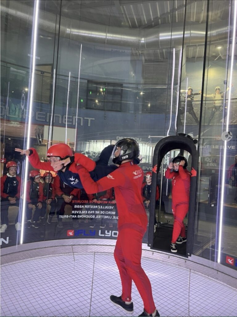 vol chez ifly lyon accompagné d'un moniteur baptême adulte